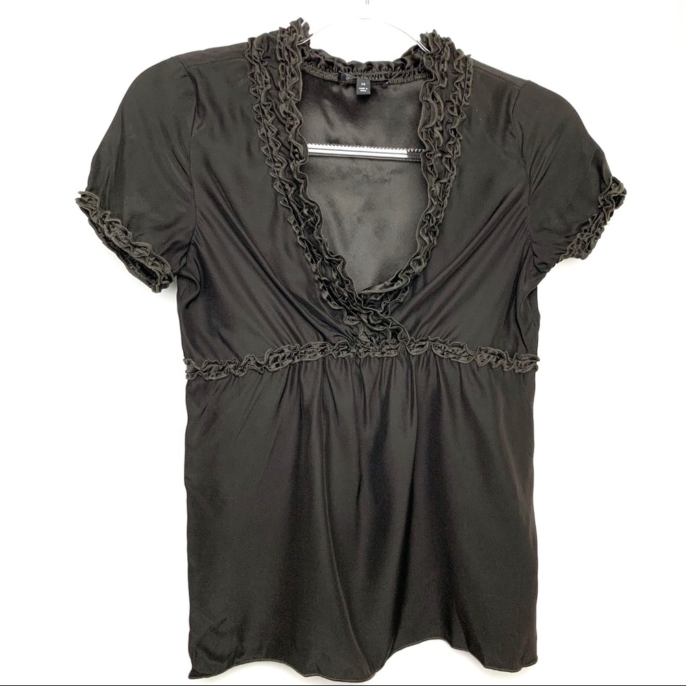 Express blouse with ruffles NWOT